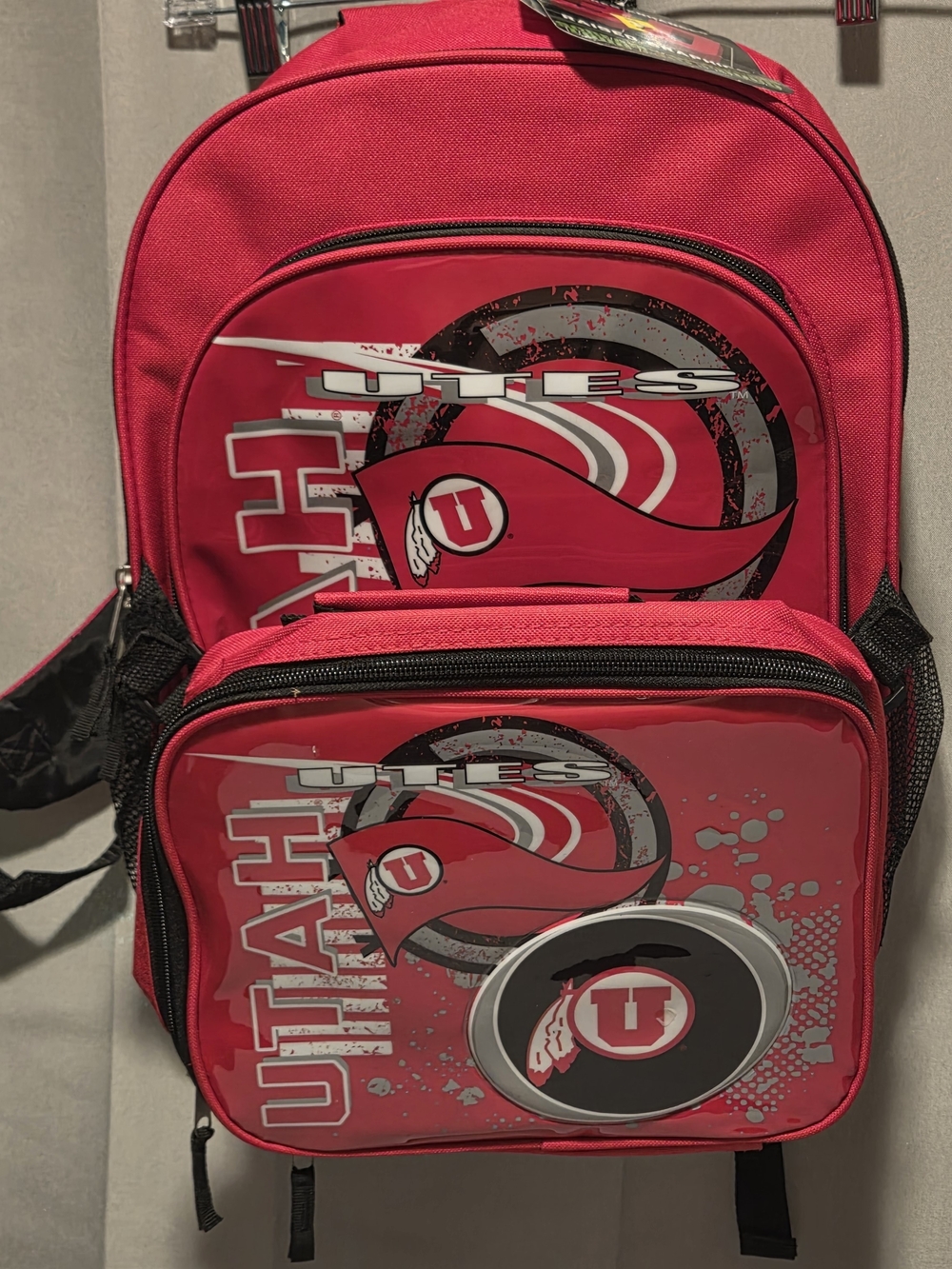 University of Utah Red Backpack - Collegiate Logo Design